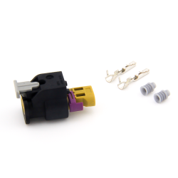 VAG 2-Pin Connector Housing 4F0973702F with Lock